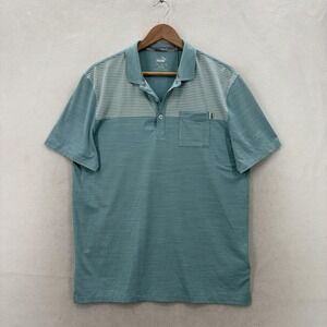 PUMA Cloudspun Pocket Polo Shirt Boys XL Blue DryCELL UPF 50 Golf Performance